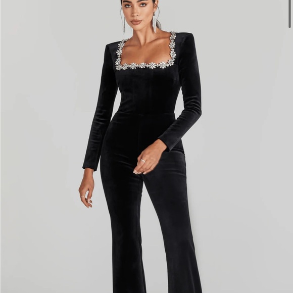 Nadine Merabi Black Kimberly Jumpsuit